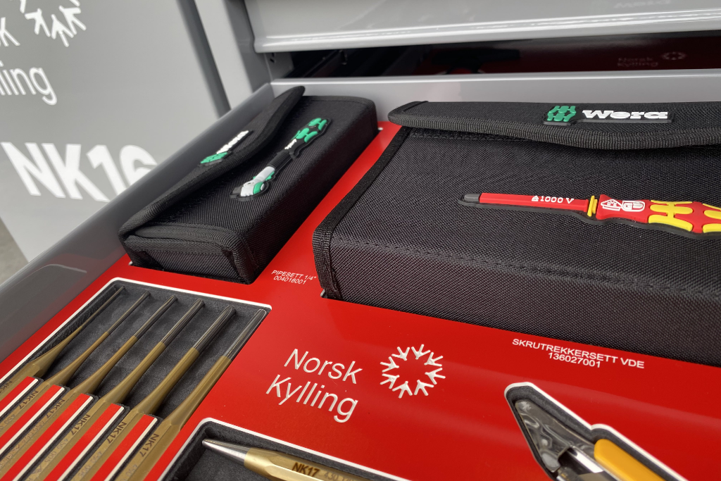 Brukertilpassede verktøyvogner for Norsk Kylling